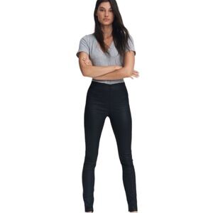 RAG & BONE Nina High-Rise Skinny Pull-on in Coated Navy Size Medium